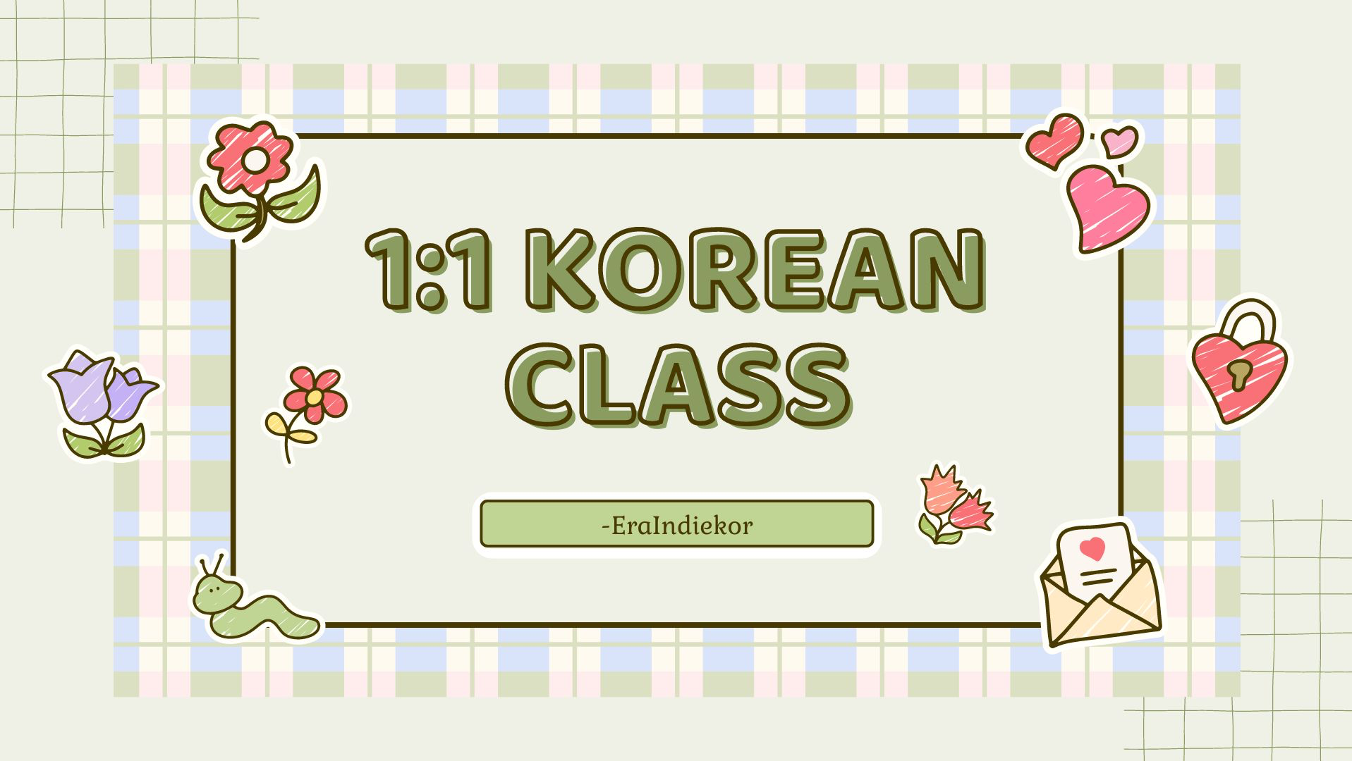 1:1 Korean language class