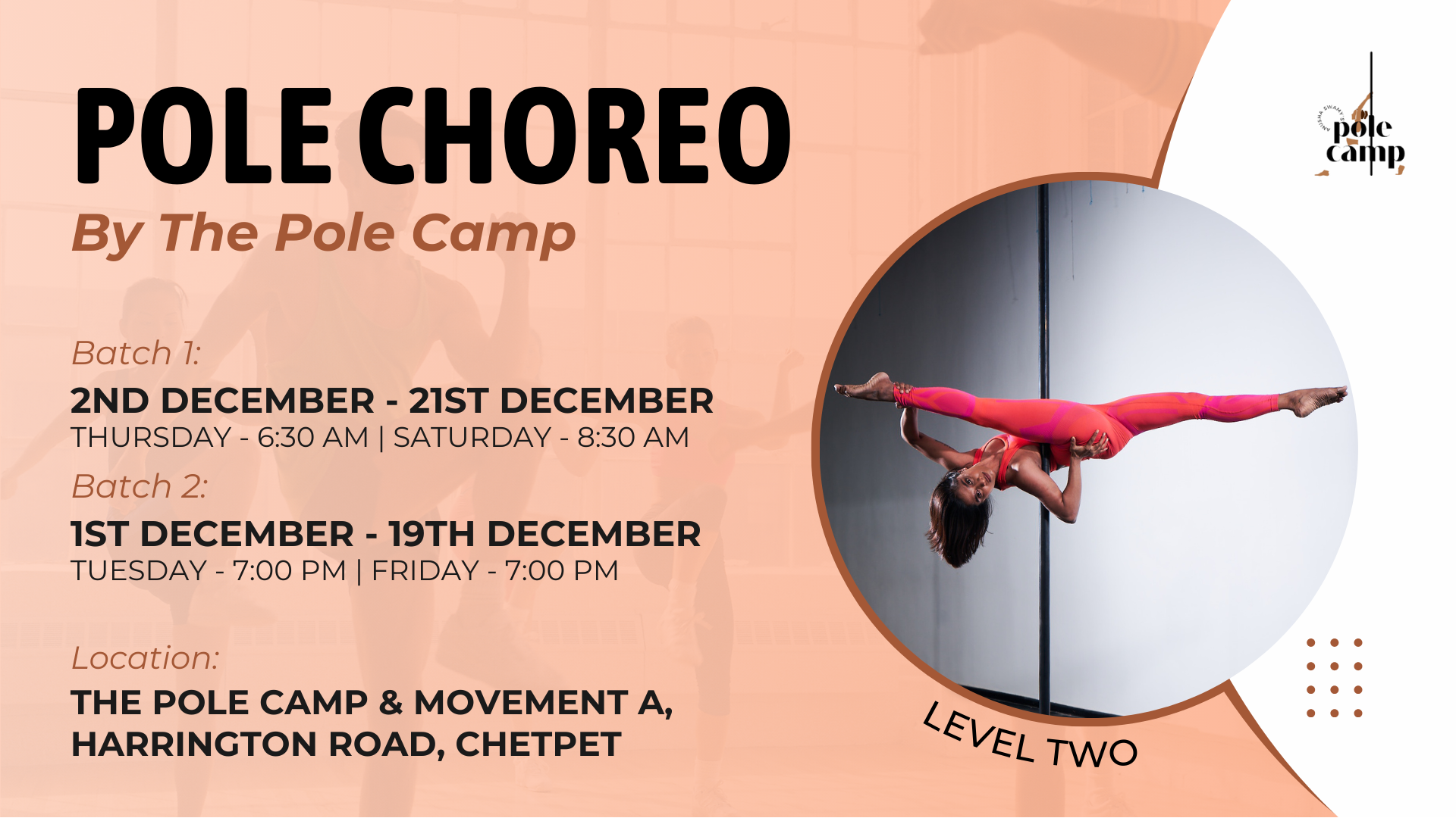 Pole Choreo - December Batch | Level 2 | 1 Month