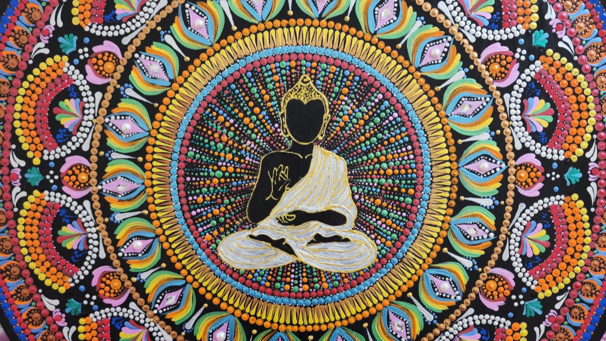 Buddha dot mandala