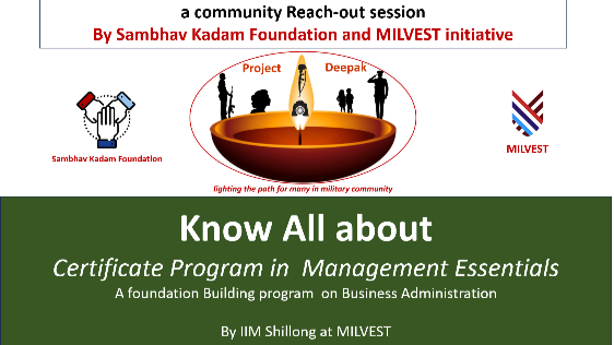 Know All about" Management-Essentials Certificate Program by IIM Shillong" at MILVEST