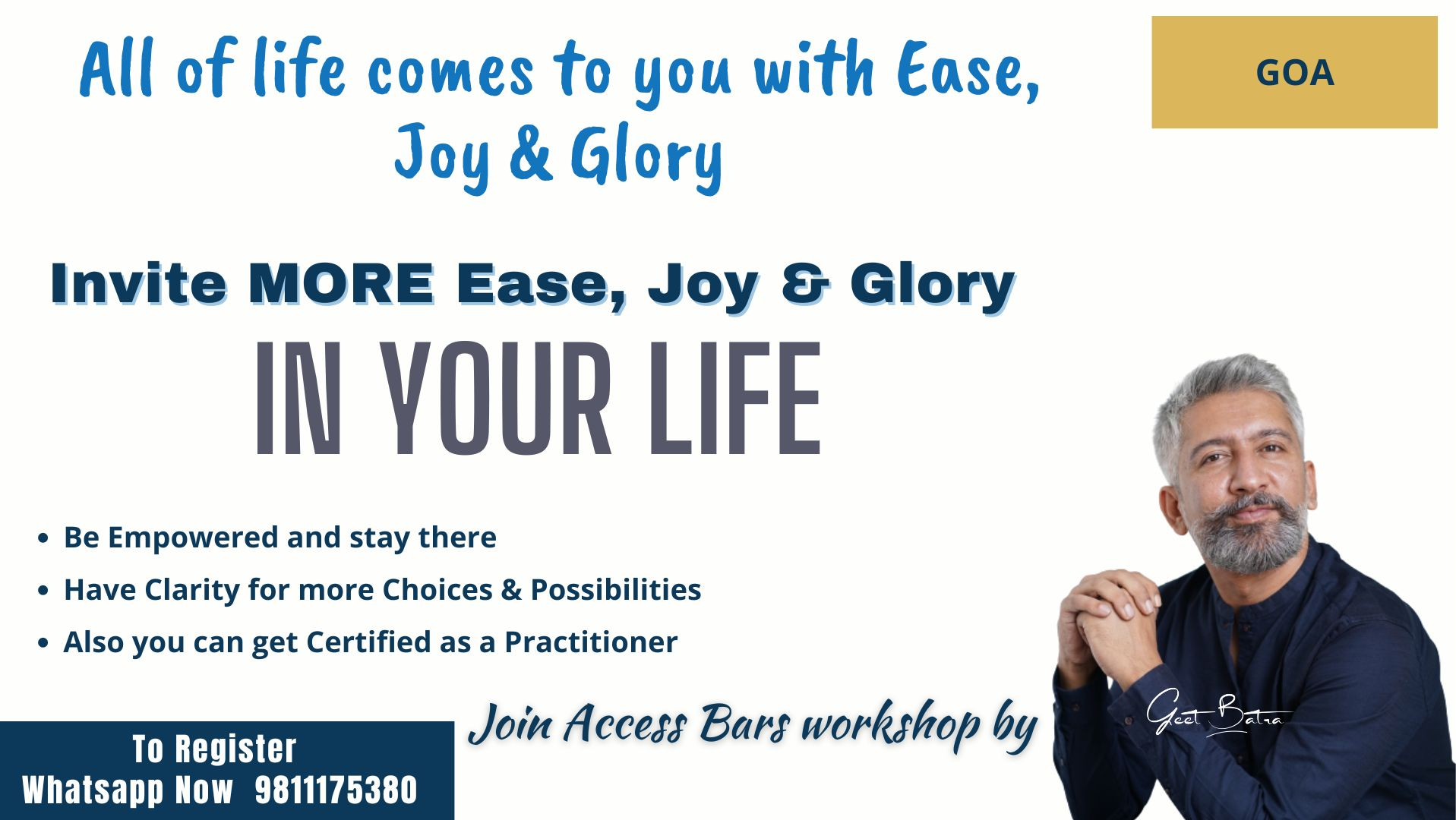 Goa - Access Bars Workshop Certification