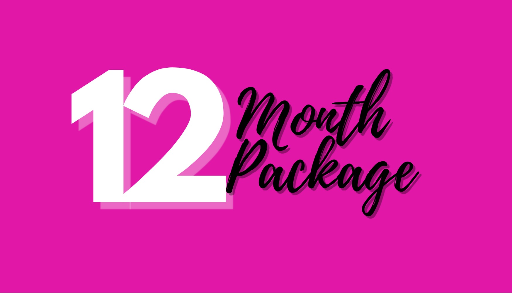12 Month Studio Package