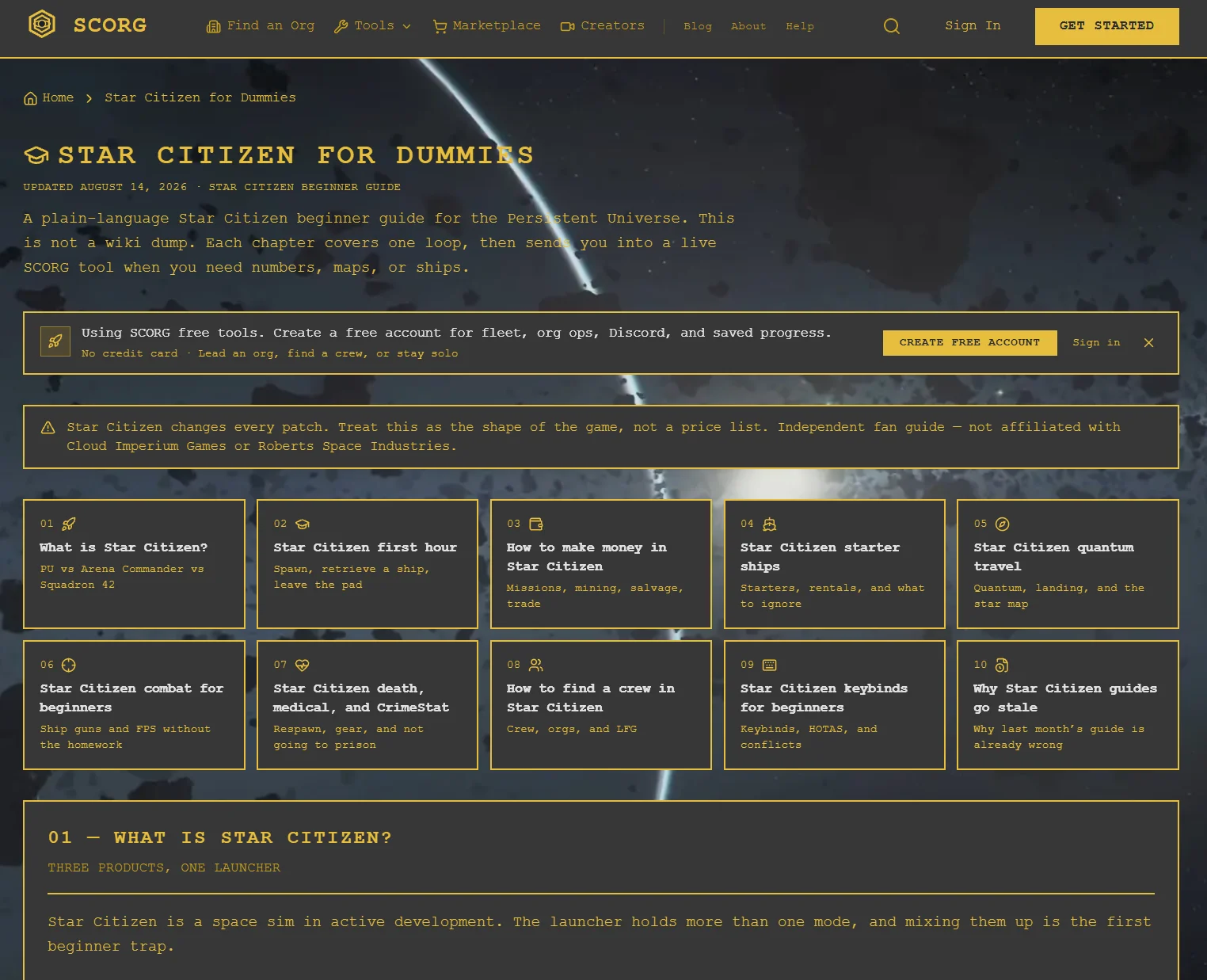 New to the 'Verse? Start Here: Star Citizen for Dummies