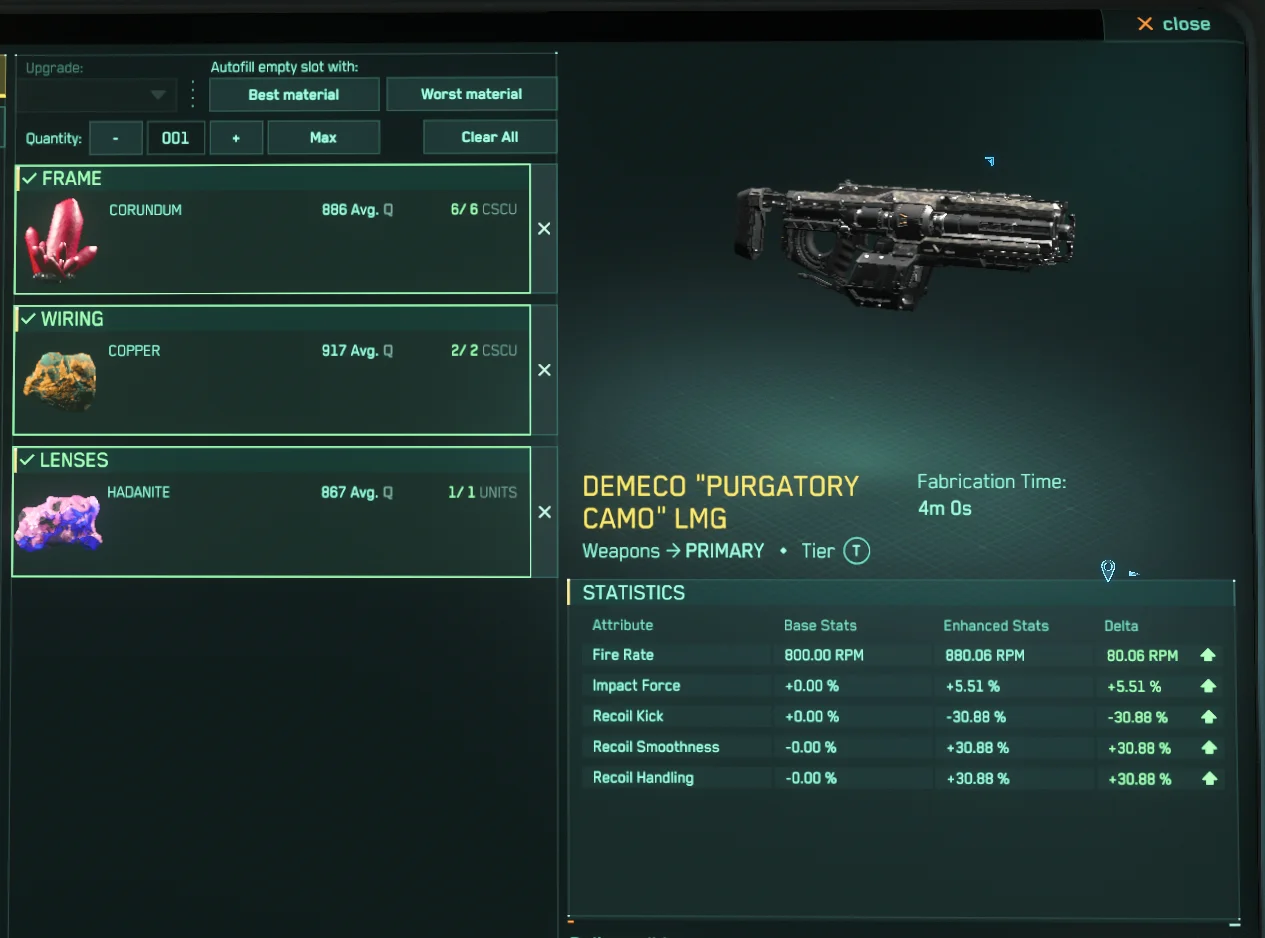 Demeco Purgatory LMG - 3,000,000 aUEC