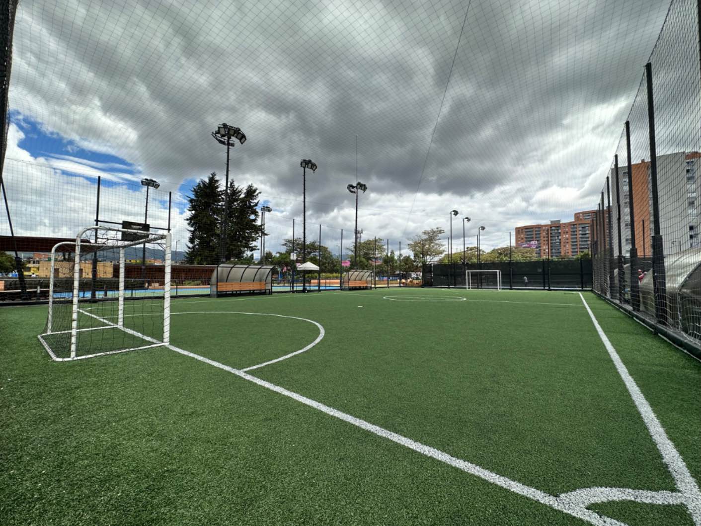 Cancha de futbol sintética 