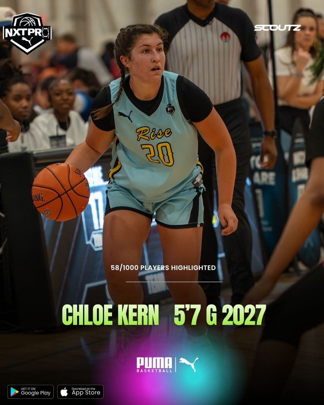 Chloe Kern shows strength and control at guard