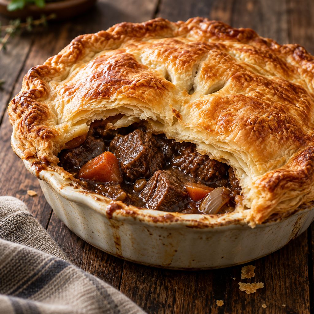 Beef and Guinness Pie