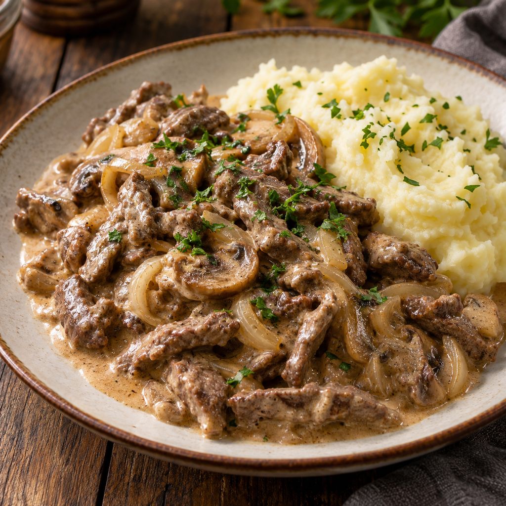 Beef Stroganoff
