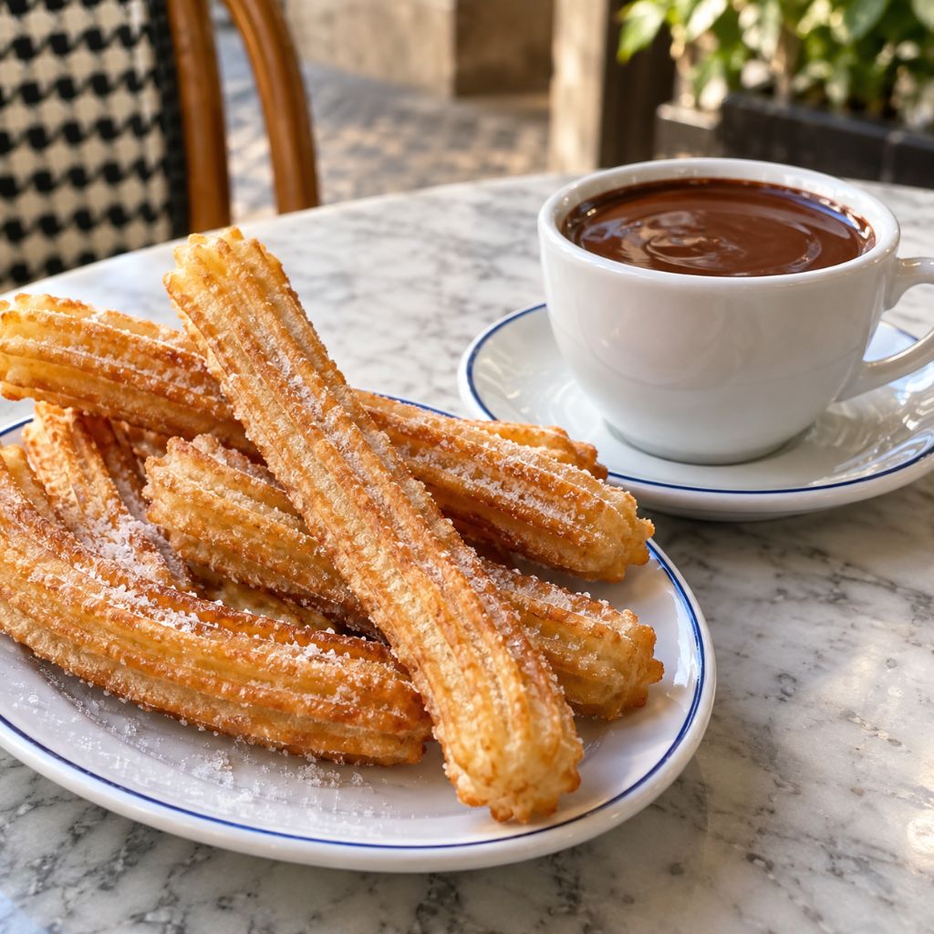 Churros con Chocolate