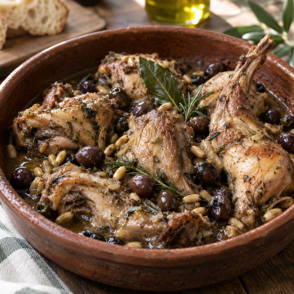 Coniglio alla Ligure
