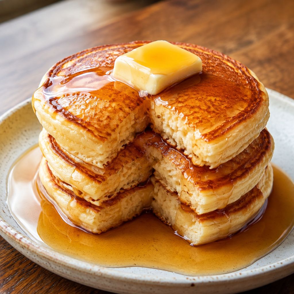 Pancakes with Maple Syrup
