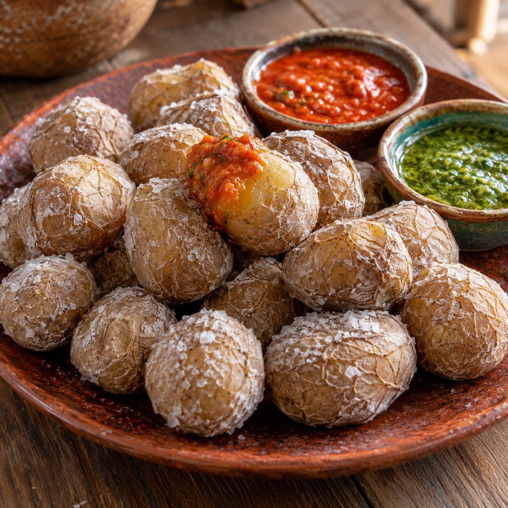 Papas Arrugadas con Mojo