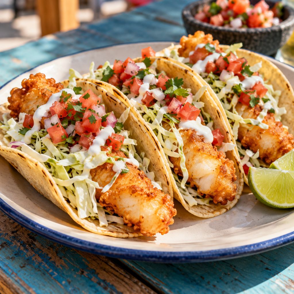 Tacos de Pescado Estilo Baja