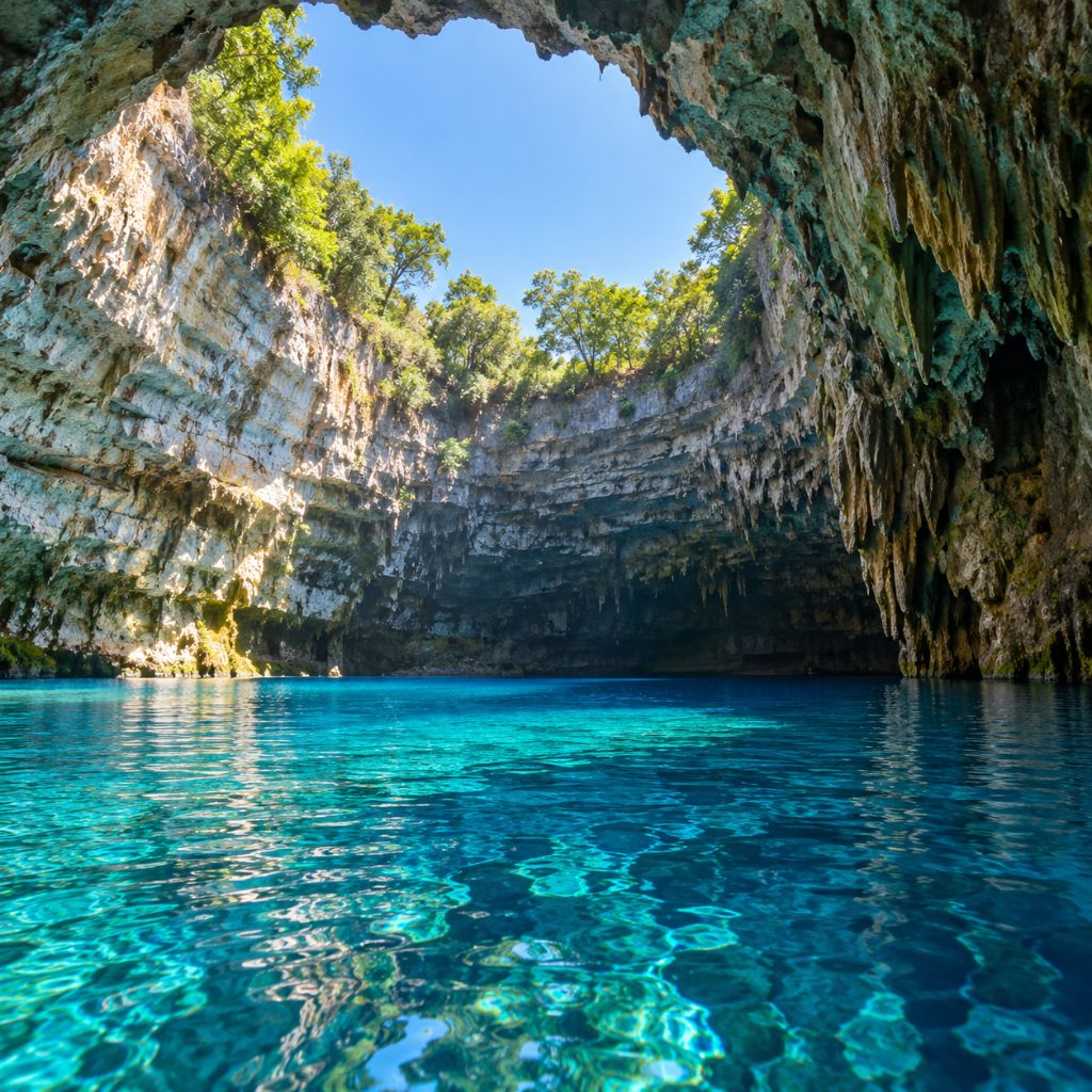 Melissani Cave
