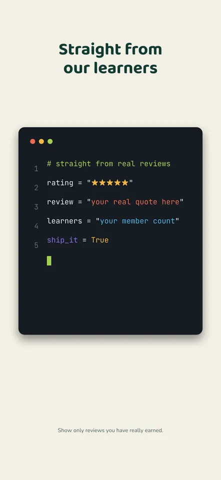 Bracket — Social proof