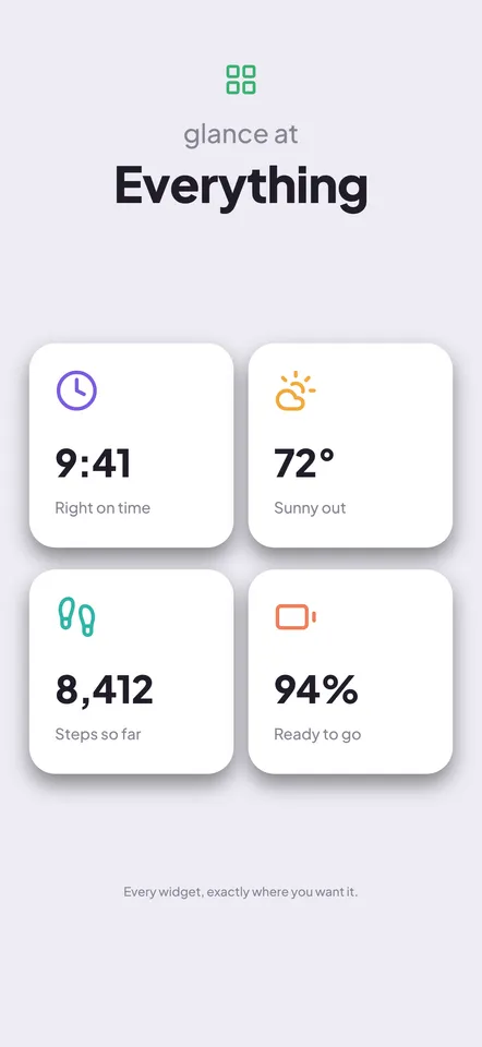 Mosaic — Feature 5 (widget grid)