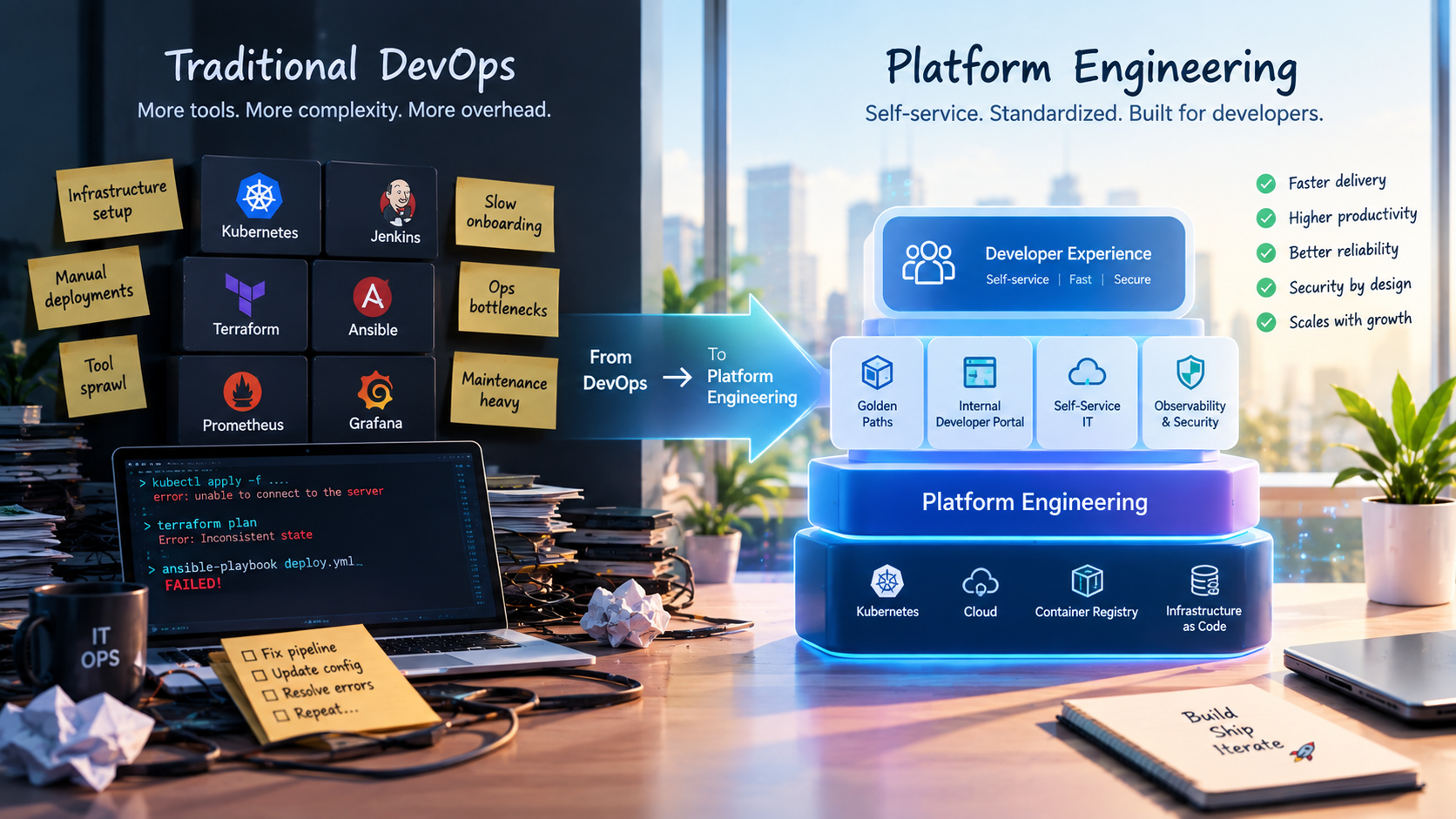 What platform engineering actually is — and why it is quietly replacing traditional DevOps in growing tech teams