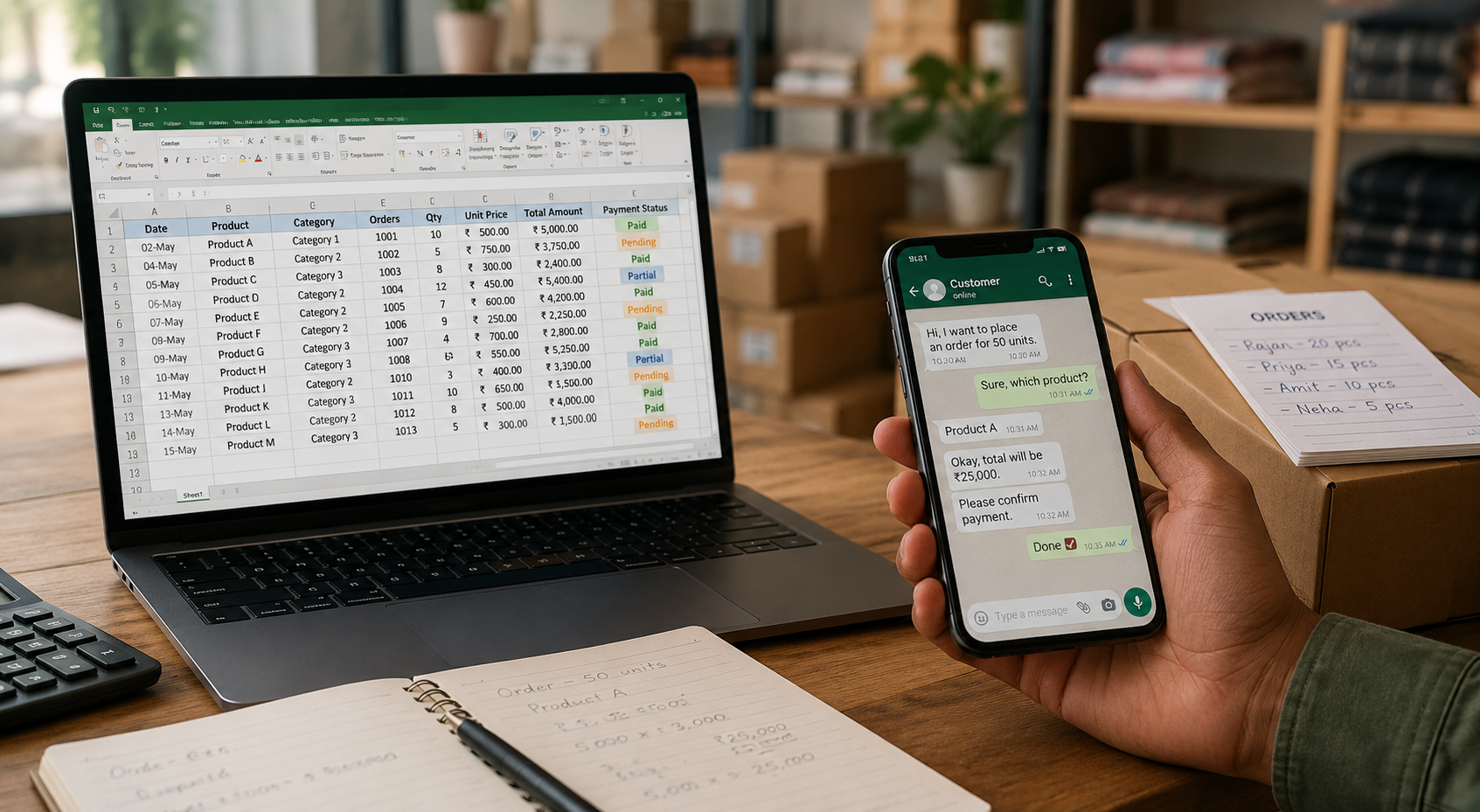 Your business runs on Excel and WhatsApp. That's not a criticism — it's a starting point