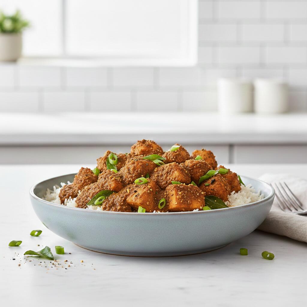 Sri Lankan Chicken Over Rice