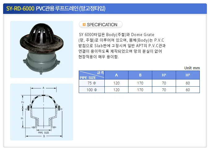 SY-RD-6000 규격·도면