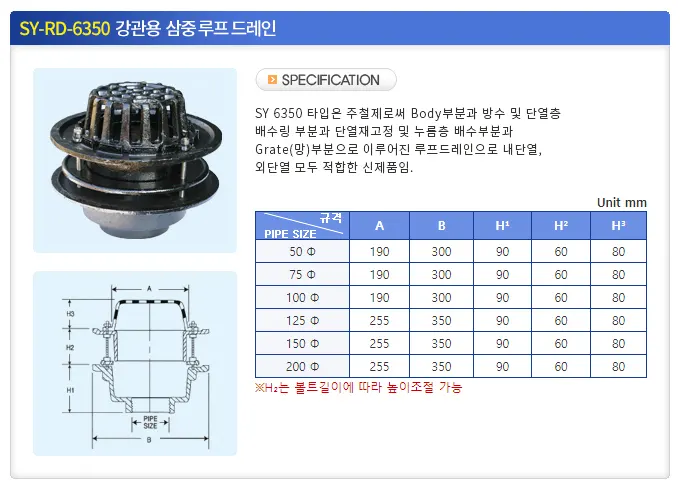 SY-RD-6350 규격·도면