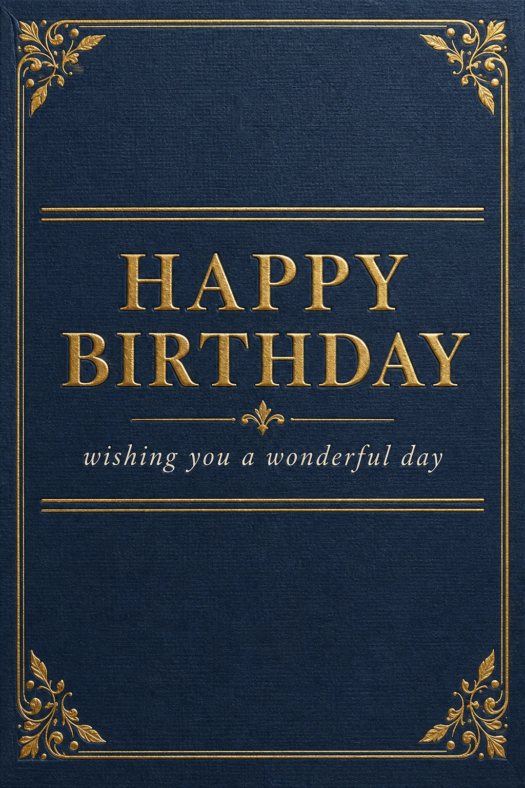 Foil Rule - 'Happy Birthday' — Birthday card