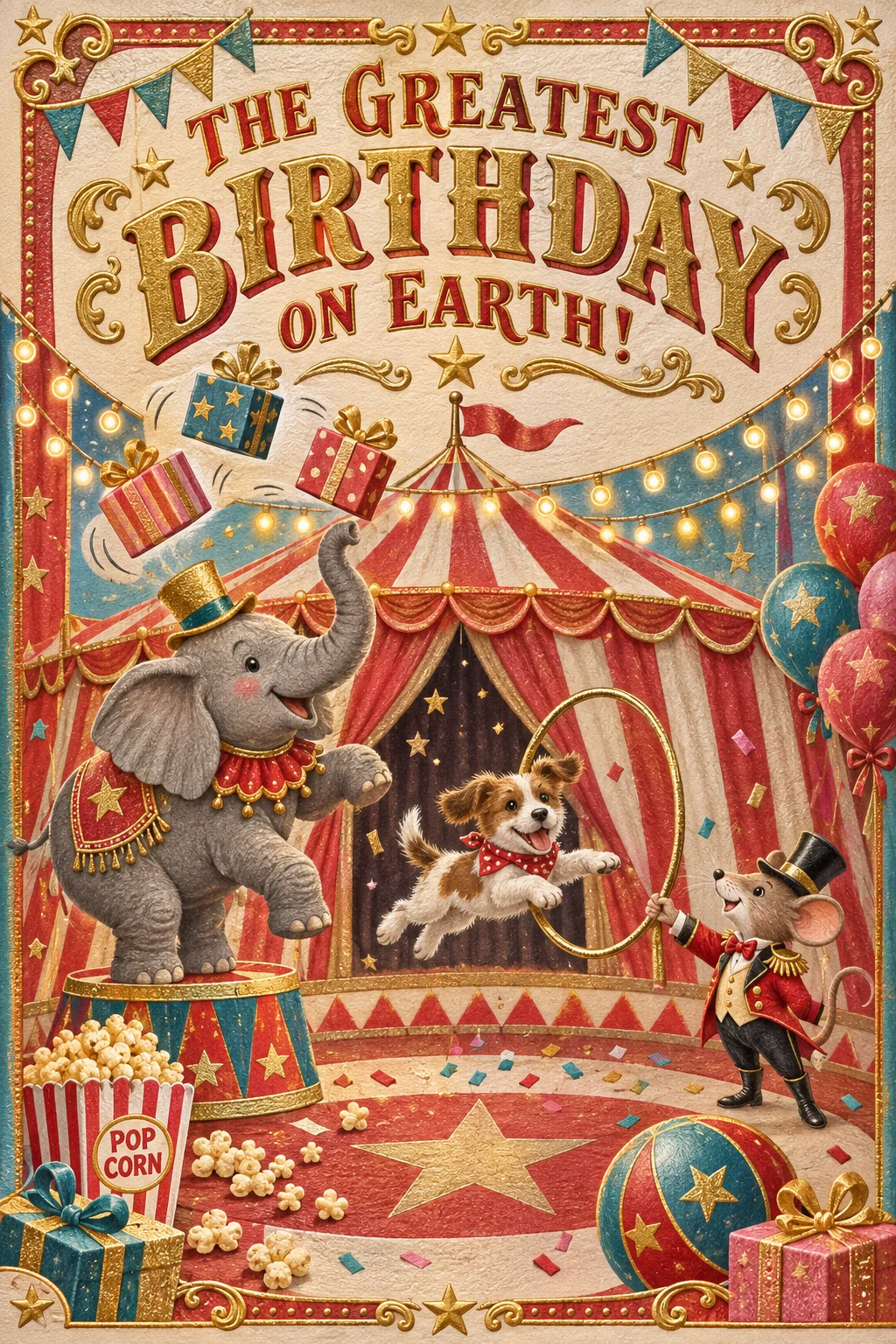 Big Top Birthday Circus — Birthday card