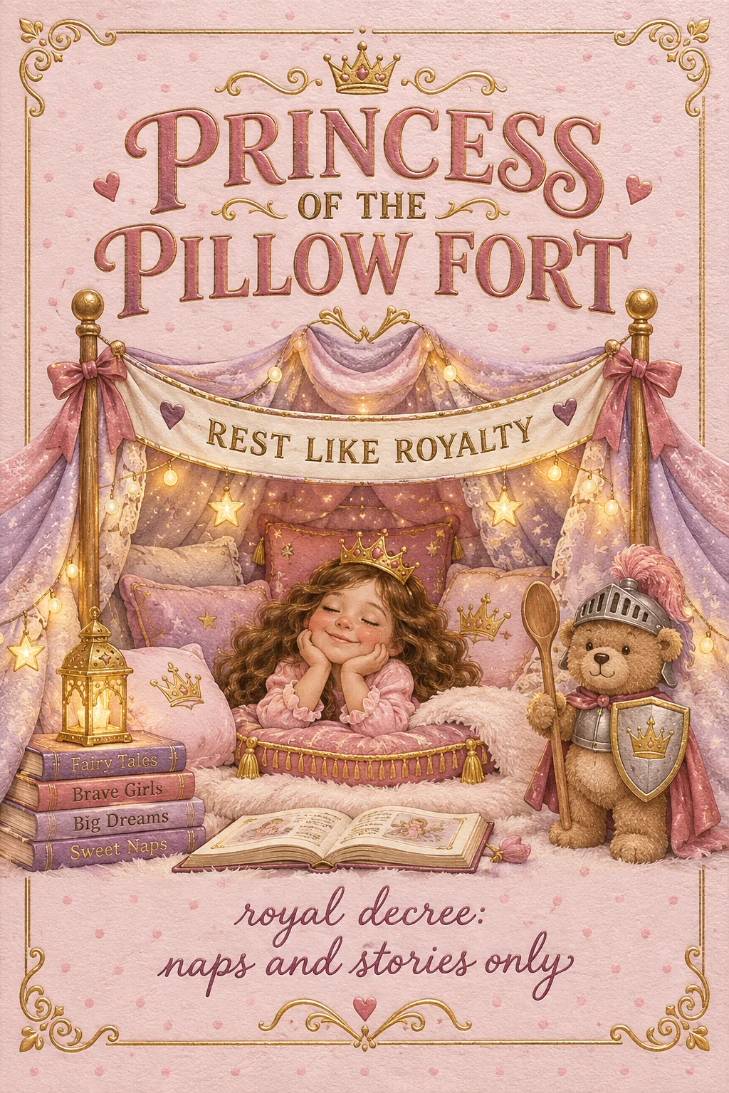 Princess of the Pillow Fort — Get Well card