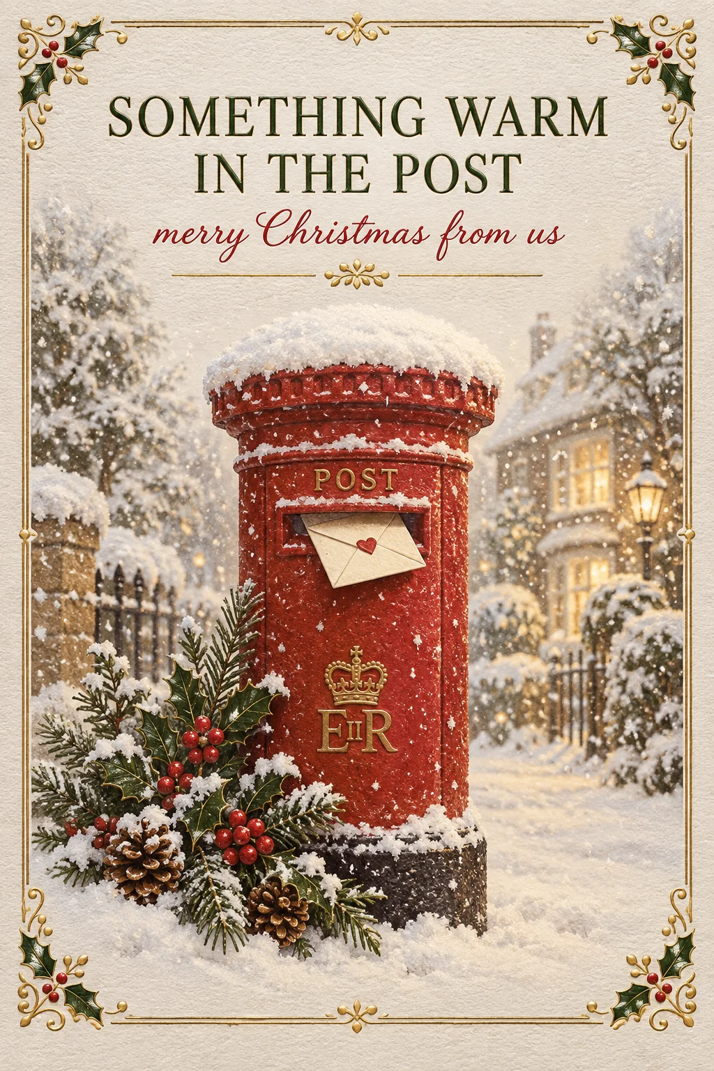 The Christmas Post Box — Holidays card