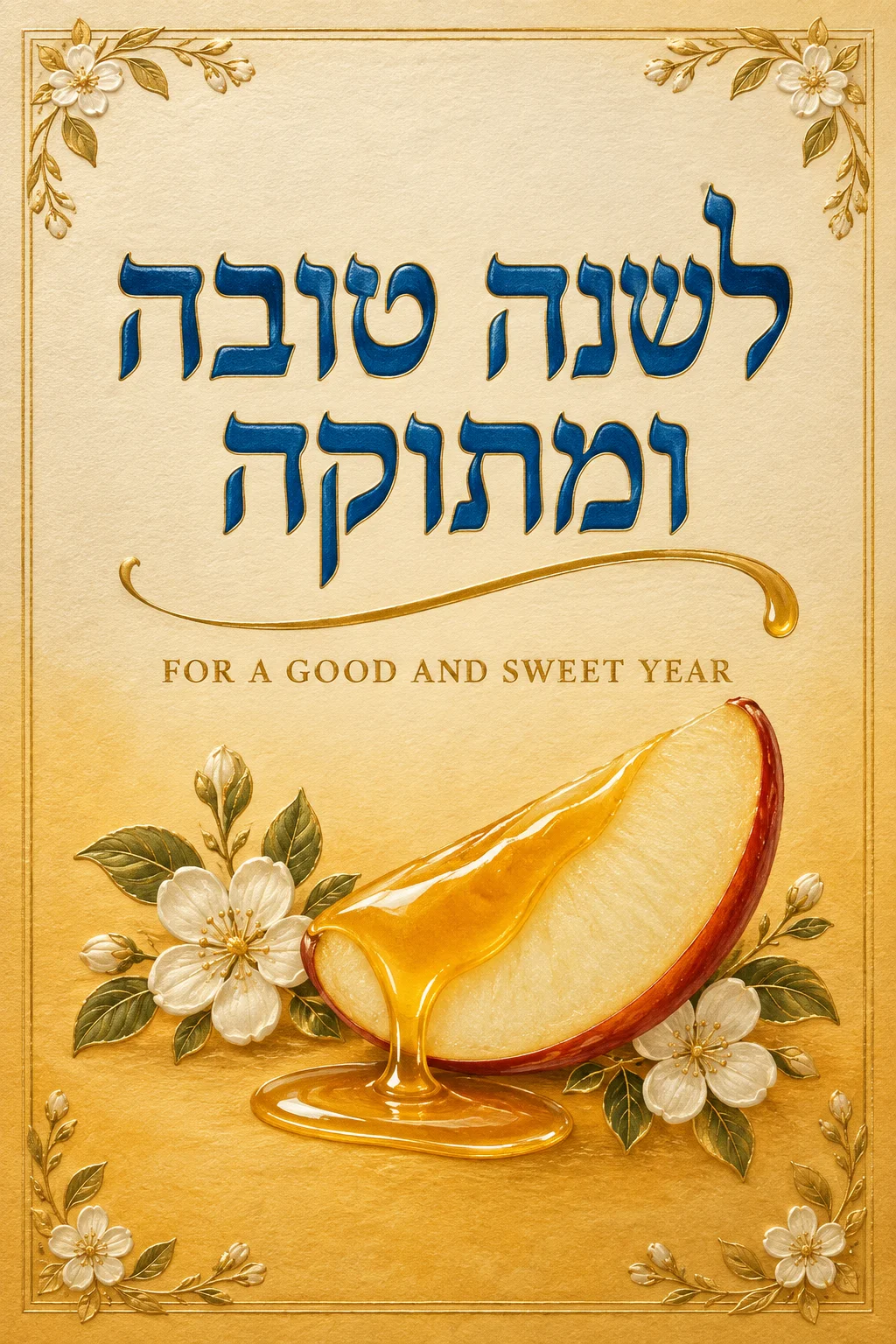 A Good and Sweet Year — Jewish Holidays card