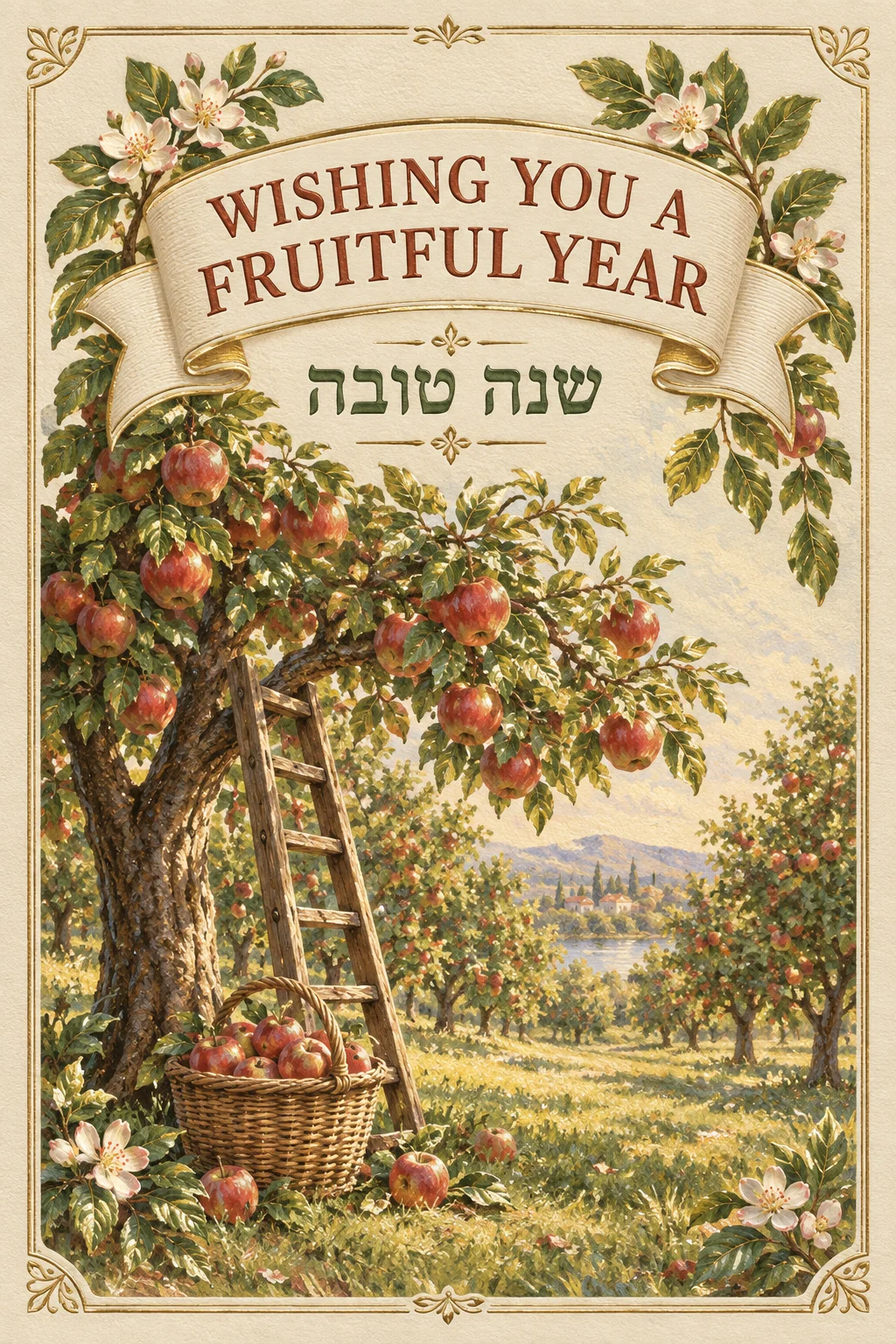 The New Year Orchard — Jewish Holidays card