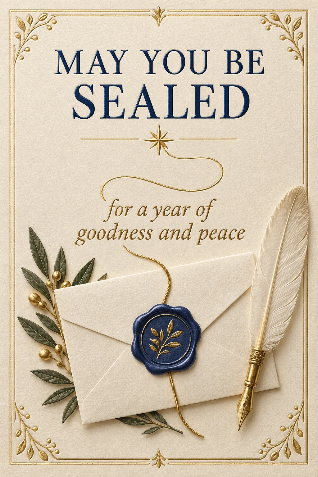 Sealed for Good — Jewish Holidays card
