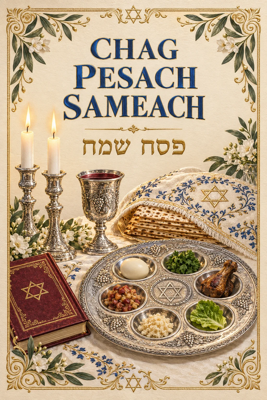The Seder Table — Jewish Holidays card