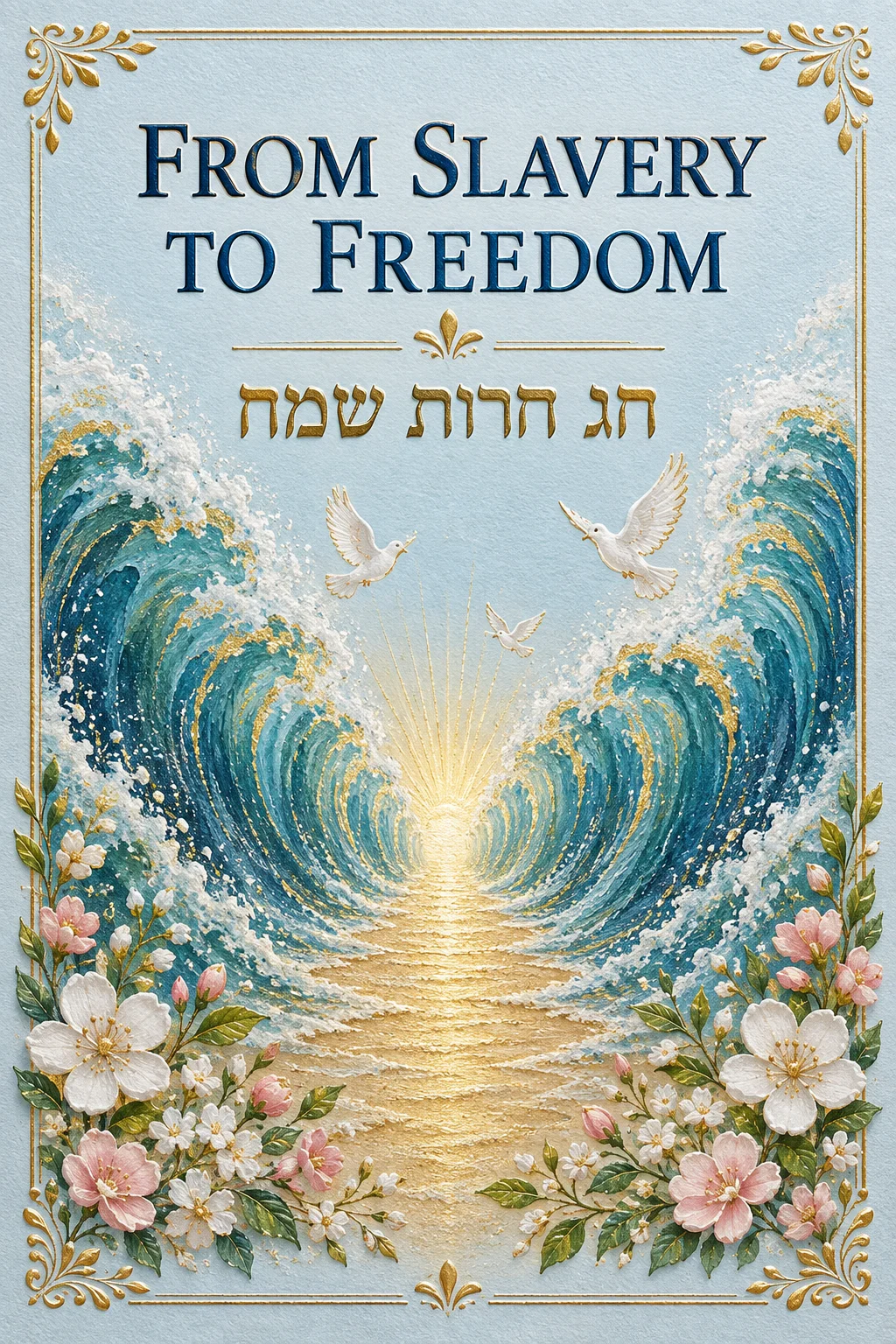 Spring of Freedom — Jewish Holidays card