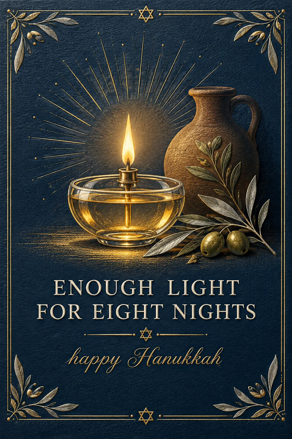 Olive Oil & Light — Holidays card