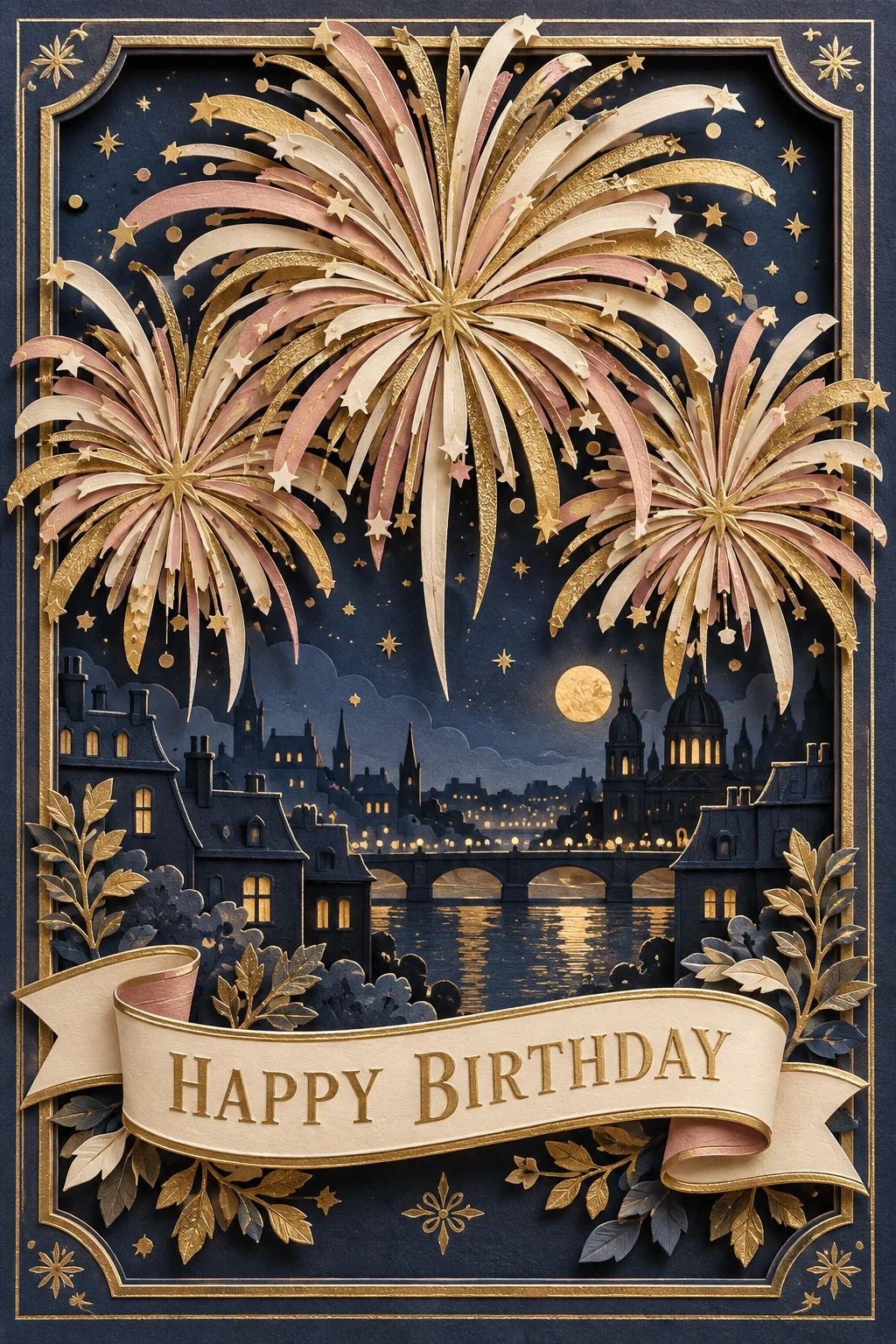 The Paper Firework Finale — 3D Collection card