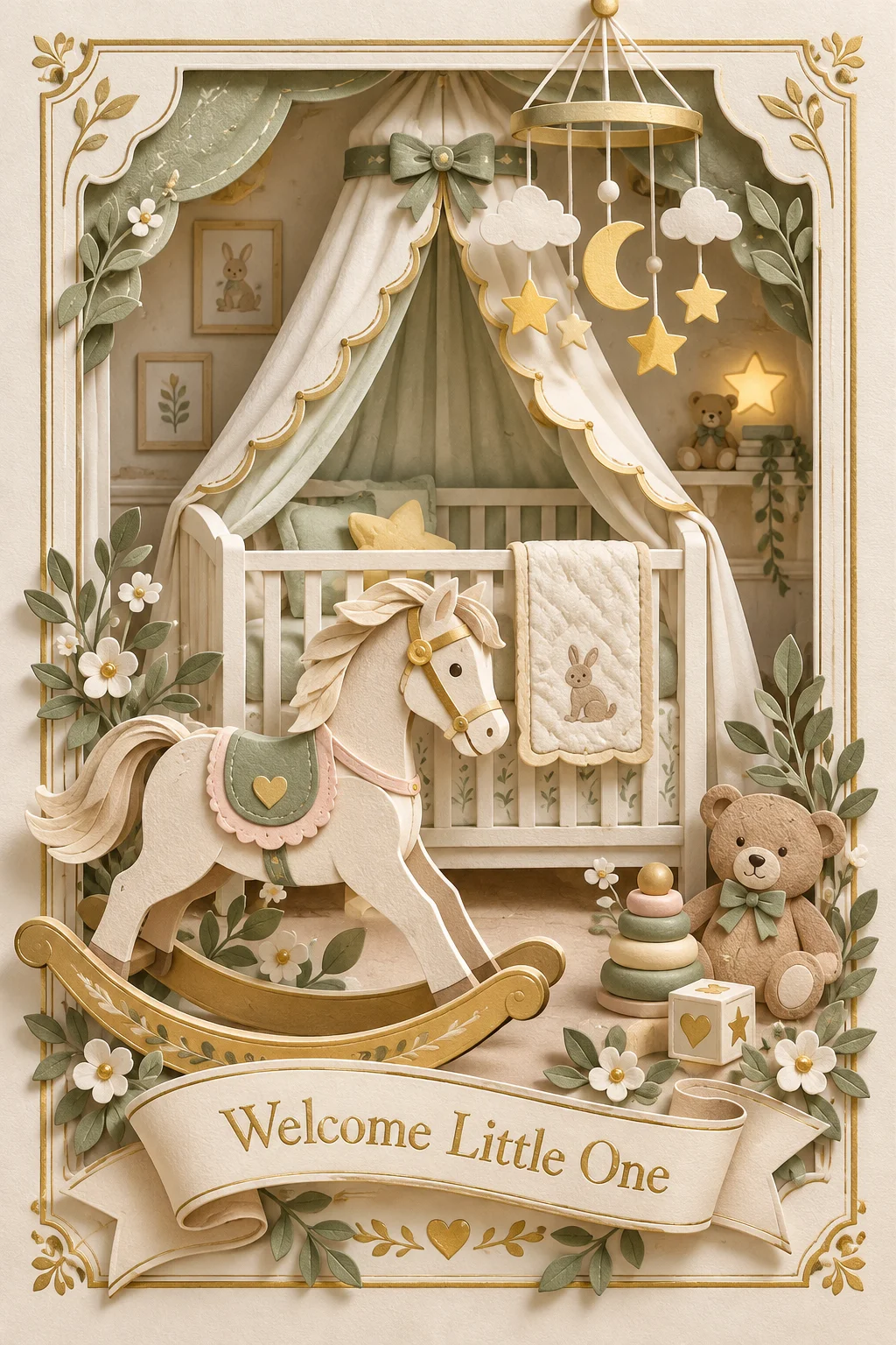 The Paper Nursery — 3D Collection card