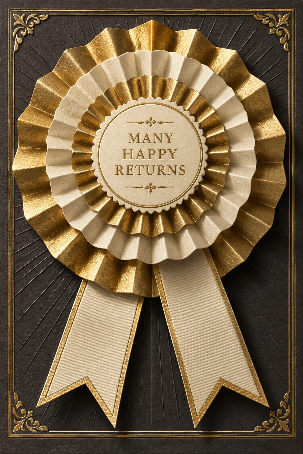 Many Happy Returns - The Gold Rosette — 3D Collection card