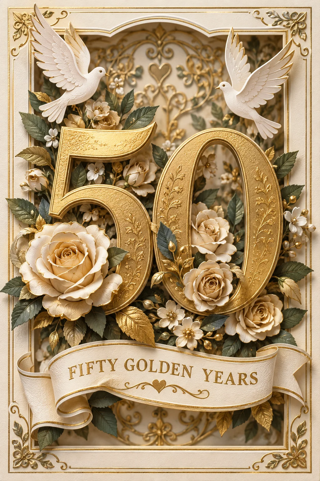 Fifty Golden Years — 3D Collection card
