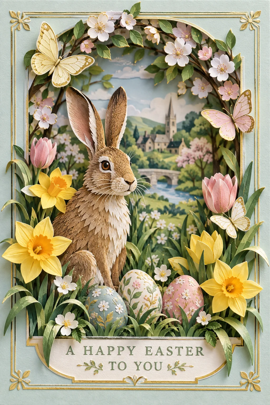 The Paper Spring Meadow — 3D Collection card