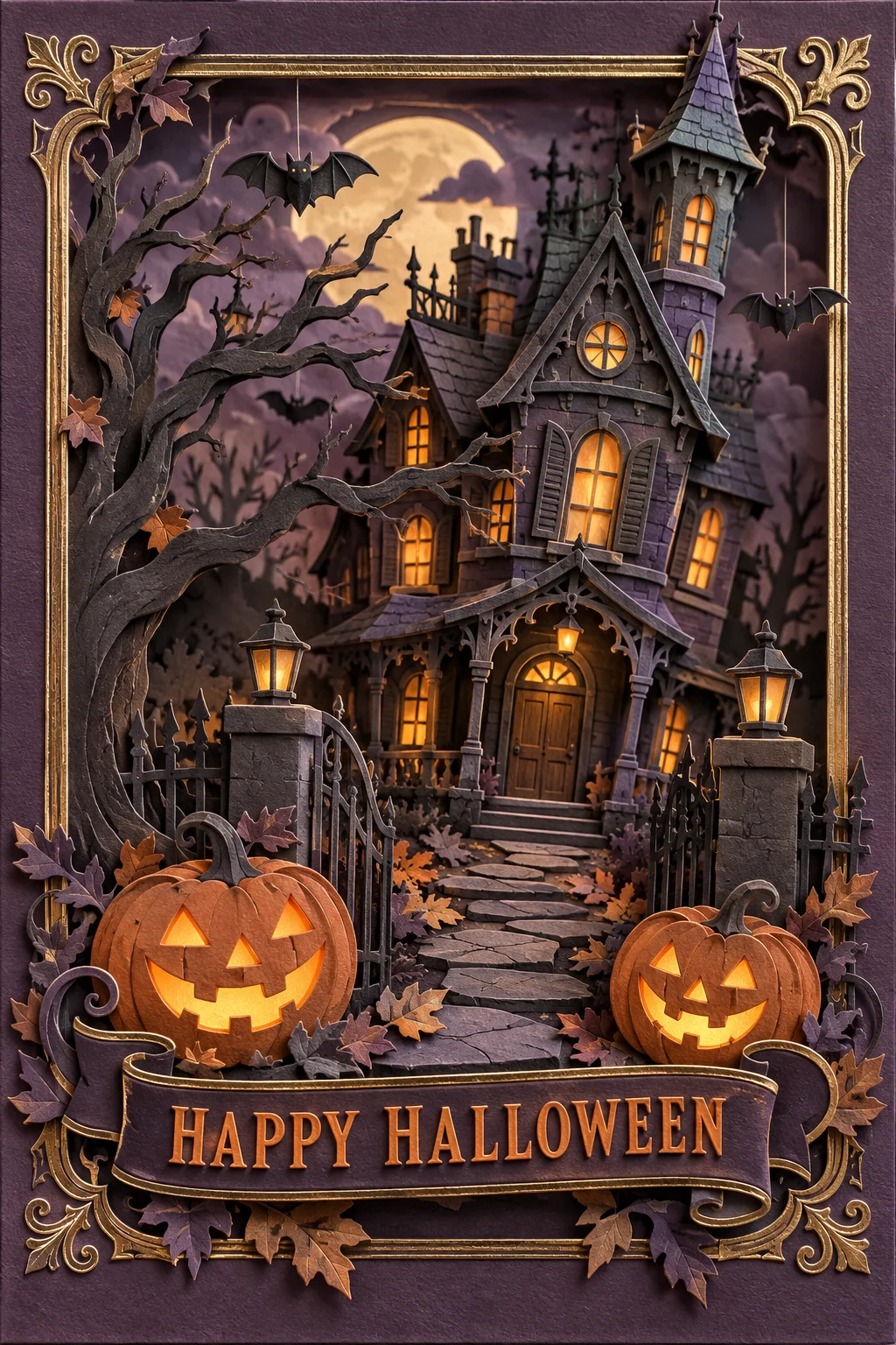 The Paper Haunted House — 3D Collection card