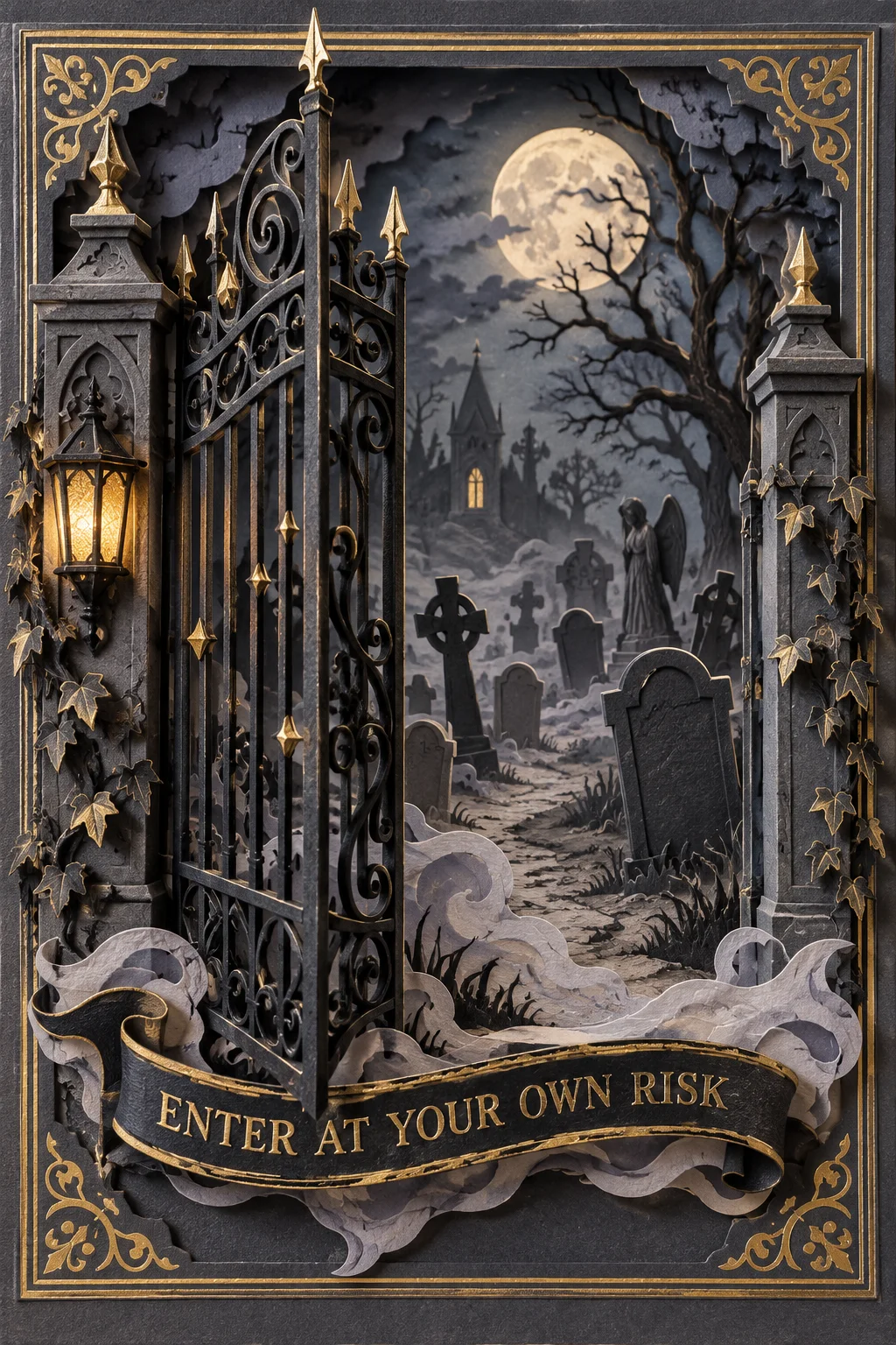 The Graveyard Gate Swings Open — 3D Collection card