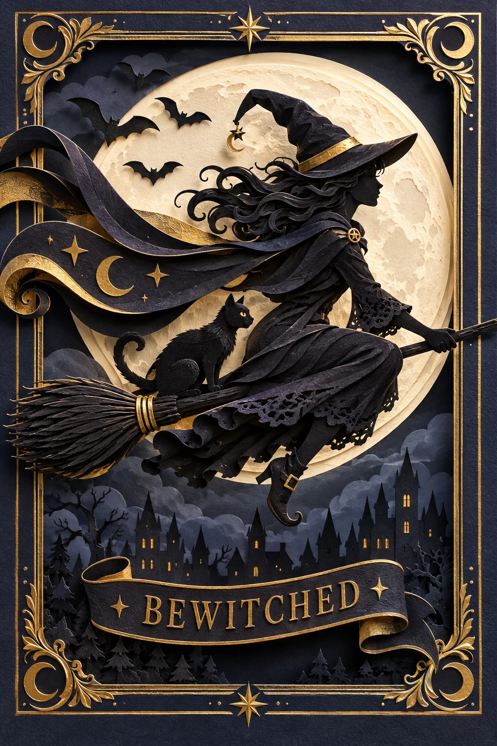 The Witch Crosses the Moon — 3D Collection card