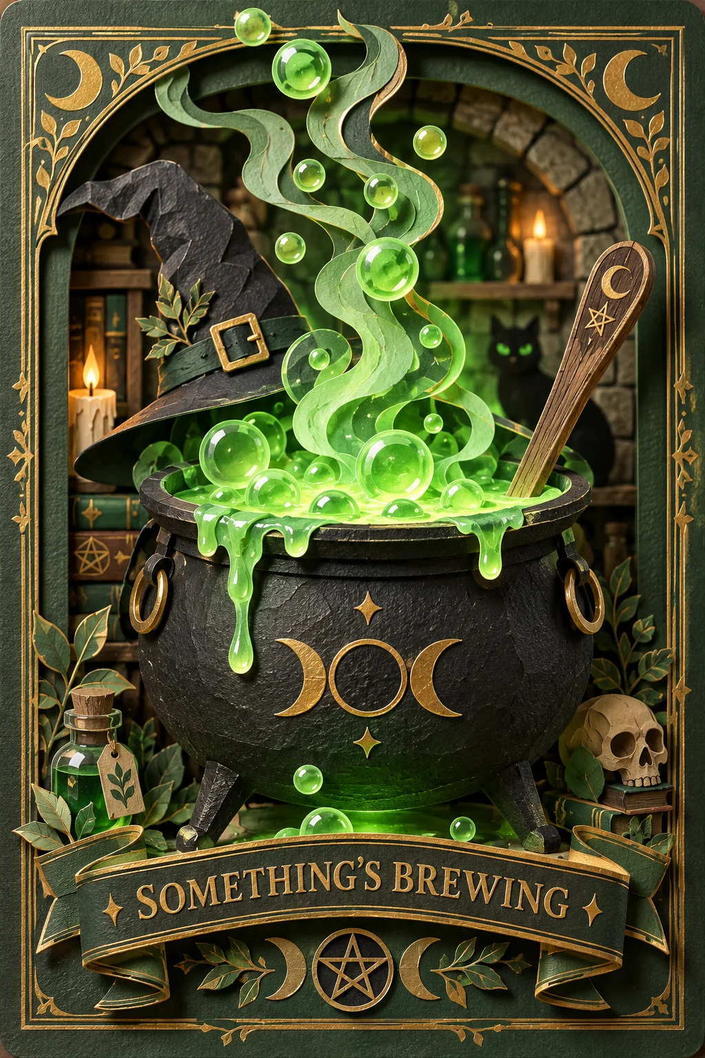 The Cauldron Boils Over — 3D Collection card