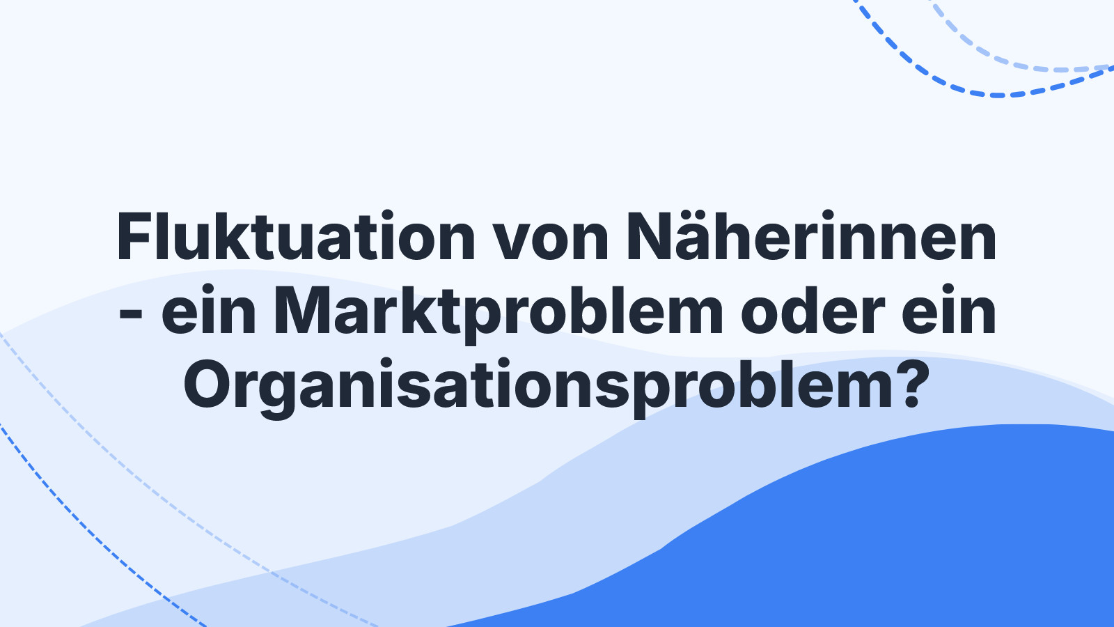 Fluktuation von Näherinnen - ein Marktproblem oder ein Organisationsproblem?