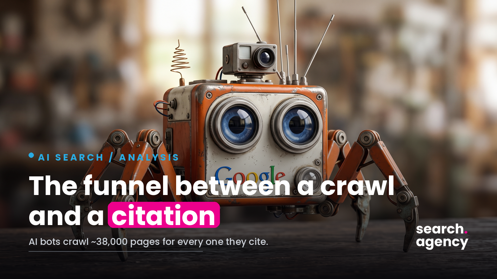The 38,000-to-1 gap between what AI crawls and what it cites