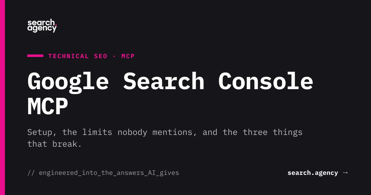 Search Console data read in conversation, instead of exported to a spreadsheet