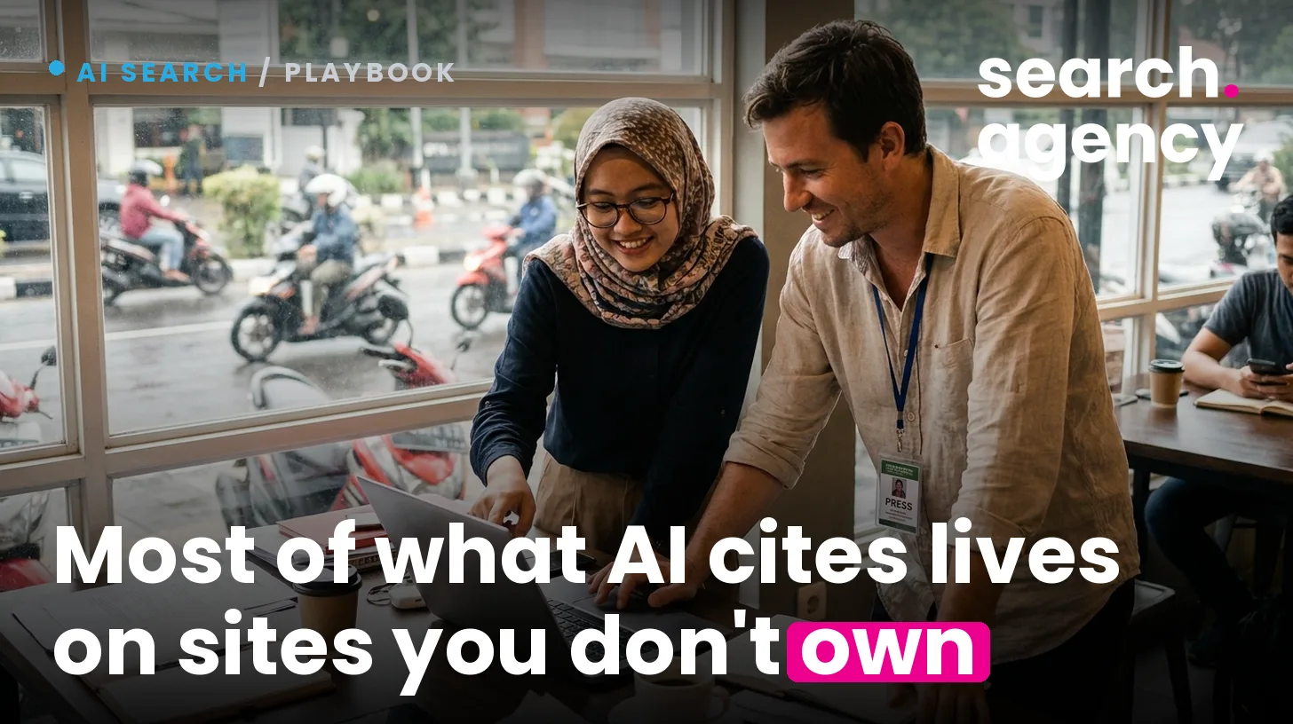 Most of what AI cites about your brand lives on sites you do not control