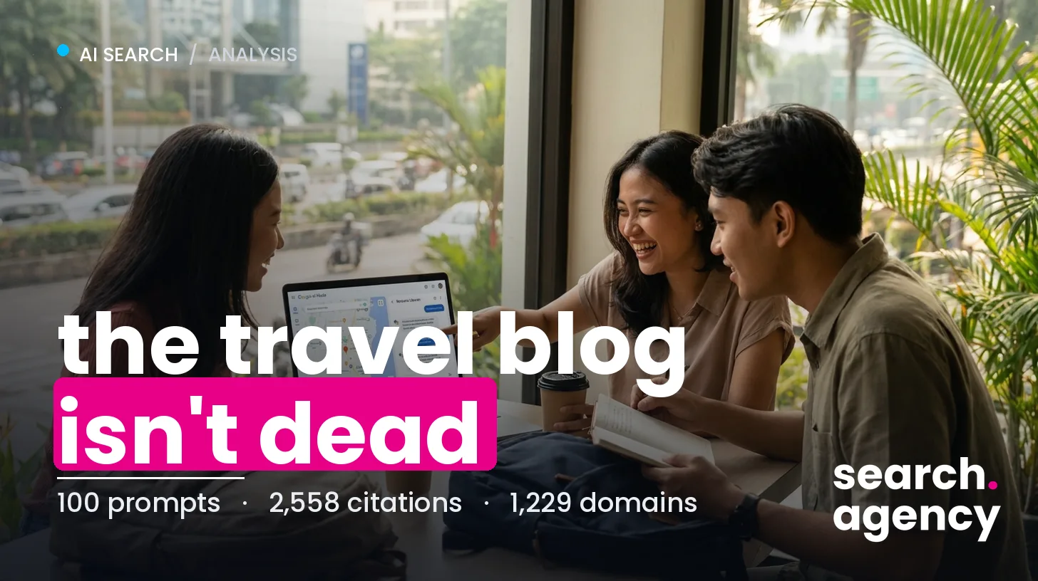 75% of What AI Mode Cites in Travel Is Guide Content
