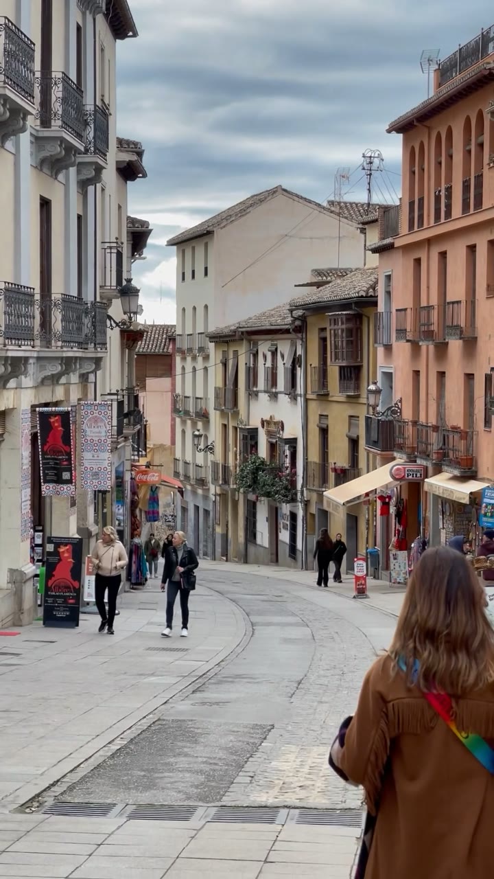 Afternoon Light in Granada, Realejo Streets — Spain